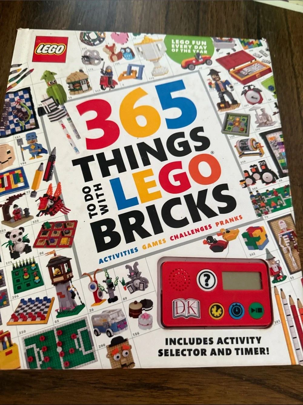 Lego 365 Things To Do With Lego Bricks book - White, Red, Blue, Yellow, Black